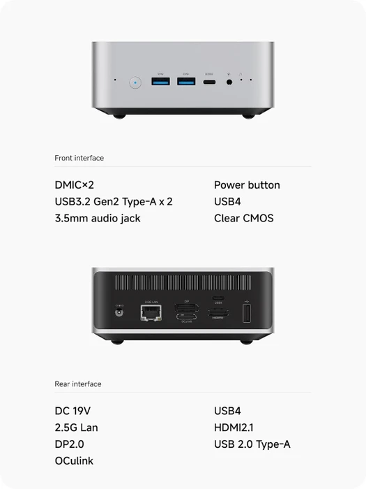 Minisforum AI X1, Ryzen 7 255, 64GB RAM, 1TB SSD
