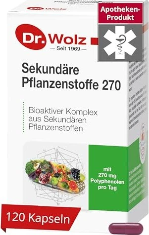 Dr. Wolz Sekundäre Pflanzenstoffe 270 Kapseln, 120 Stück