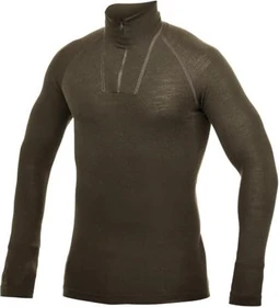 Woolpower Zip Turtleneck Lite Funktionsshirt langarm pine green