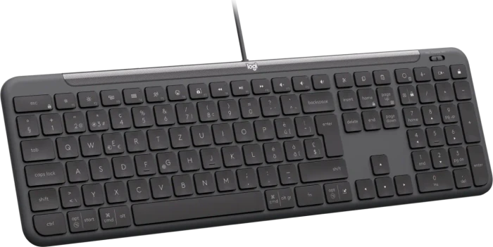 Logitech K620 Signature Slim Wired for Business, Graphite, USB, CH