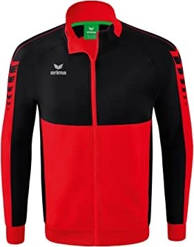 Erima Six Wings Worker Trainingsjacke rot/schwarz