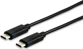 Equip USB-C Kabel, USB 2.0, 60W PD, USB-C [Stecker] auf USB-C [Stecker], 1m, schwarz