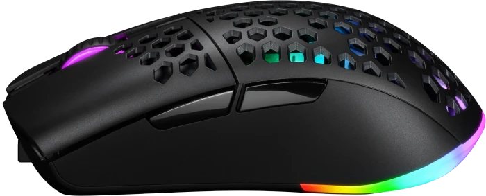 ISY IGM-5000-BK Ultralight Wireless RGB Gaming Maus schwarz, USB