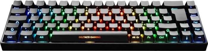 Deltaco Gaming DK440R Wireless 65% Layout, LEDs RGB, schwarz, Kailh Box RED, USB/Bluetooth, DE