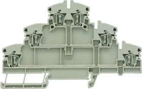 Weidmüller ZDLD 2.5-2N Mehrstock-Reihenklemme, Zugfederanschluss, 2.5 mm², 500 V, 20 A, dunkelbeige