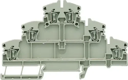 Weidmüller ZDLD 2.5-2N Mehrstock-Reihenklemme, Zugfederanschluss, 2.5 mm², 500 V, 20 A, dunkelbeige