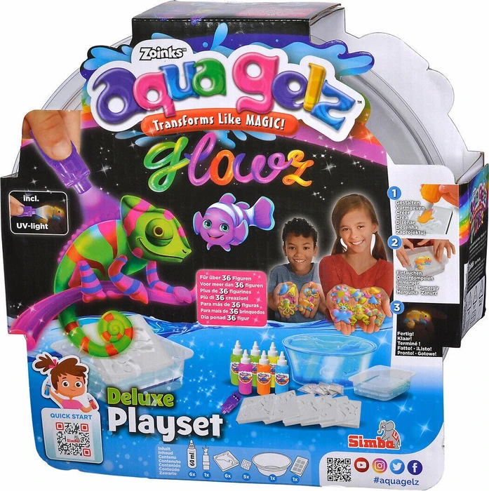 Simba Toys Aqua Gelz Deluxe Set Glowz