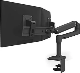 Ergotron LX Dual Direct Monitor Arm schwarz