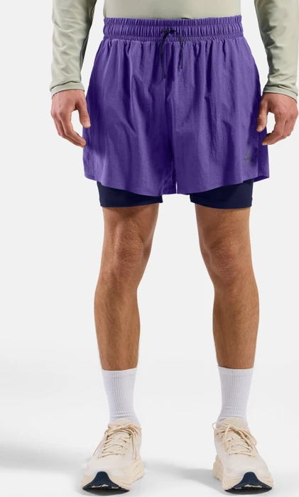 Odlo Zeroweight 5 Inch 2in1 2.0 Laufhose kurz afterparty/eclipse (Herren)