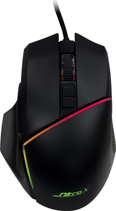 Inter-Tech Nitrox GT-100 RGB Gaming Maus schwarz, USB