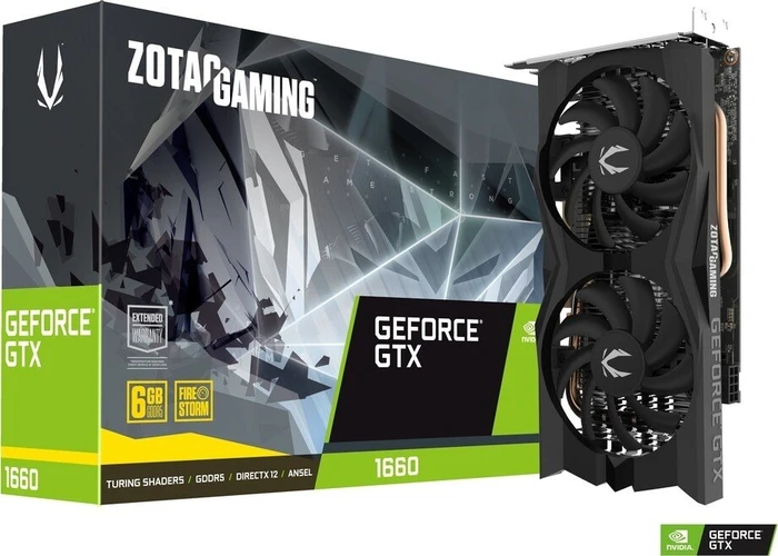 Zotac Gaming GeForce GTX 1660 Twin Fan, 6GB GDDR5, HDMI, 3x DP