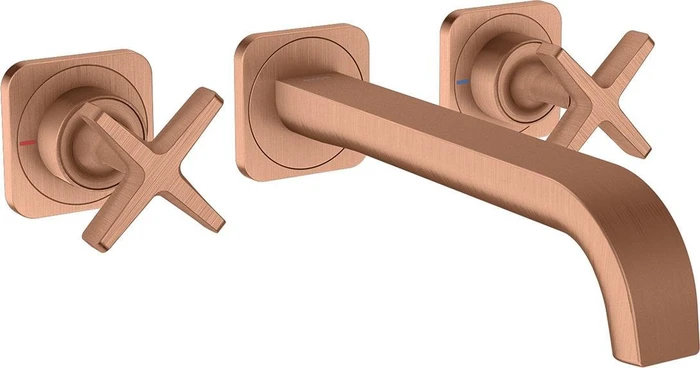 Hansgrohe Axor Citterio E Waschbeckenarmatur Unterputz brushed red gold