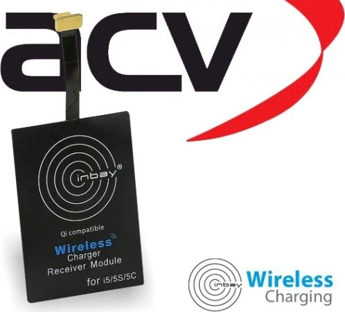 ACV Inbay Qi-Ladeempfänger Apple Lightning schwarz