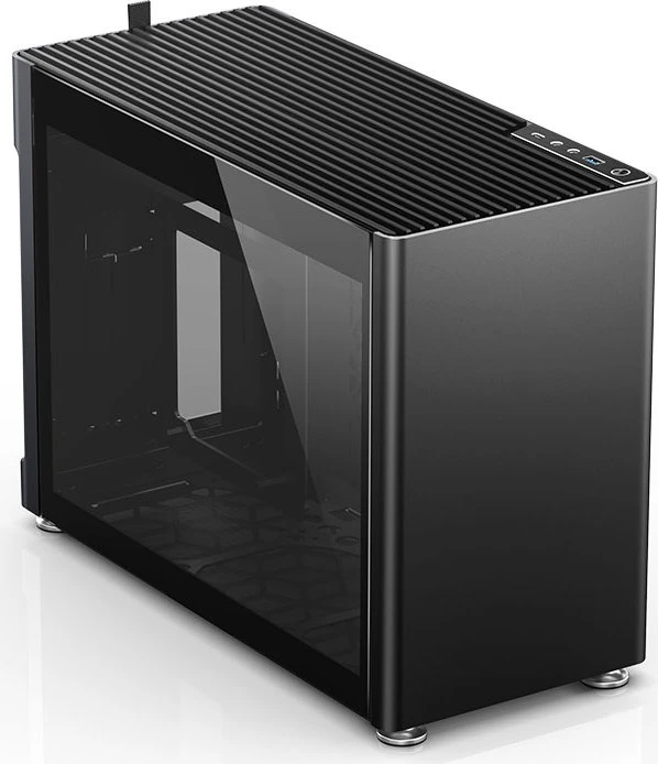 Jonsbo Jonsplus i100 Pro, schwarz, Glasfenster, Mini-ITX