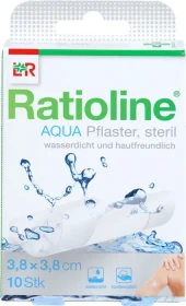 Lohmann & Rauscher Ratioline Aqua Duschpflaster steril, 3.8 x 3.8cm, 10 Stück