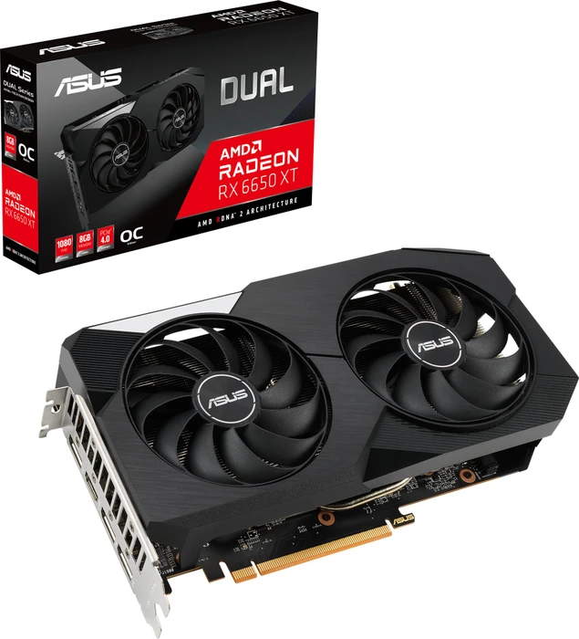 ASUS Radeon RX 6650 XT Dual OC, DUAL-RX6650XT-O8G, 8GB GDDR6, HDMI, 3x DP
