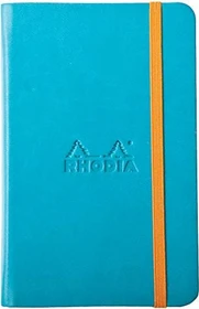 Rhodia Rhodiarama Notizbuch, A6, liniert, Hardcover, türkisblau, 96 Blatt