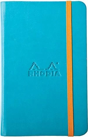 Rhodia Rhodiarama Notizbuch, A6, liniert, Hardcover, türkisblau, 96 Blatt