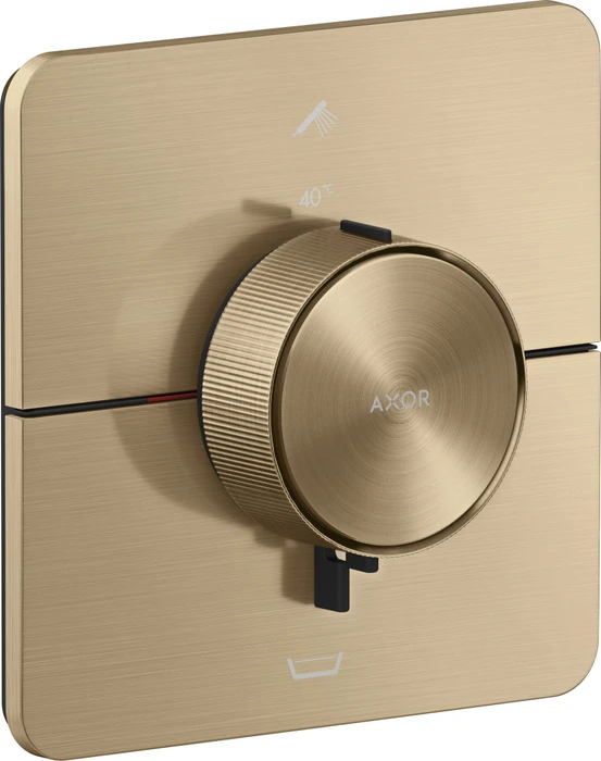 Hansgrohe Axor ShowerSelect ID softsquare Thermostat für 2 Verbraucher mit integrierter EN1717 Sicherungskombi brushed bronze
