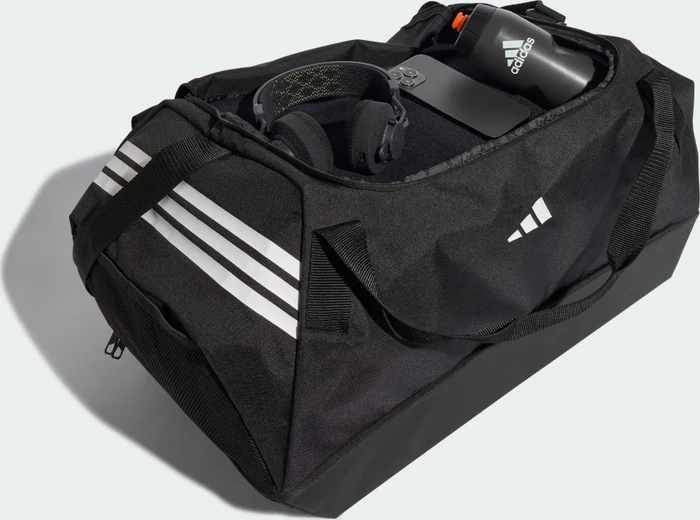 adidas Tiro Duffelbag L mit Bodenfach Sporttasche schwarz/weiß