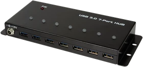 LogiLink Industrial Wallmount USB-Hub, 7x USB-A 3.0, USB-B 3.0 [Buchse] (UA0317)