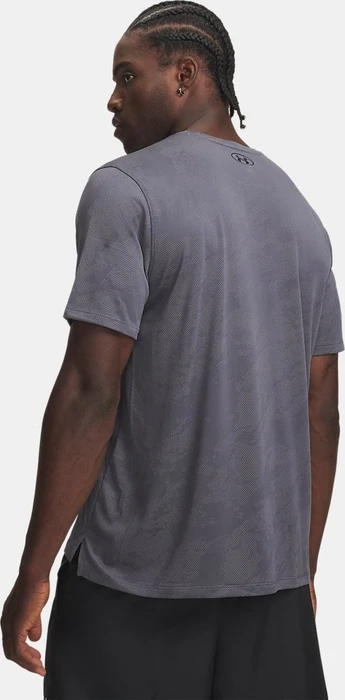 Under Armour Tech Vent Jacquard Funktionsshirt kurzarm castlerock/ultimate black (Herren)