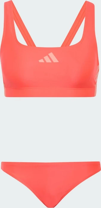 adidas 3-Streifen V-Back Bikini-Set solar turbo/frozen turbo (Damen)
