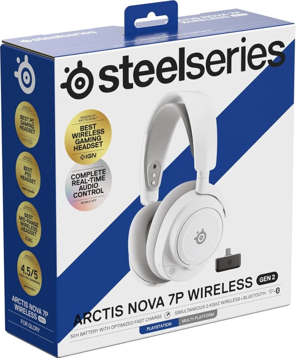 SteelSeries Arctis Nova 7P Wireless Gen 2 weiß