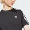 adidas 3-Streifen T-Shirt kurzarm schwarz (Damen) Vorschaubild