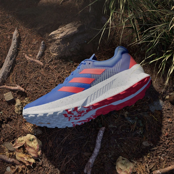 adidas Terrex Soulstride Flow dash grey/pure ruby/semi lucid blue (Herren)