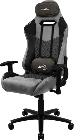 AeroCool Duke AeroSuede Gamingstuhl, schwarz/grau