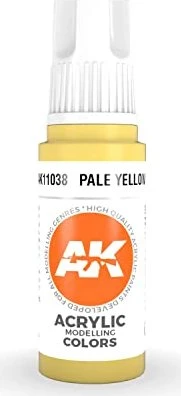 AK-Interactive 3rd Gen Acrylic Colors Acrylic Modelling Colors pale yellow, 17ml
