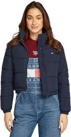 Tommy Hilfiger Cropped Essential Puffer Jacke dark night navy (Damen)