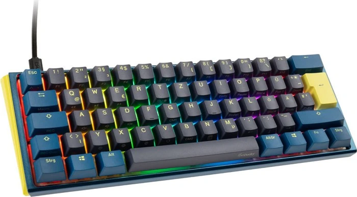 Ducky One 3 DayBreak Mini PBT blau, LEDs RGB, MX RGB RED, USB, DE