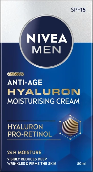 Nivea MEN Anti-Age Hyaluron Feuchtigkeitscreme LSF15, 50ml
