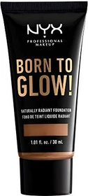 NYX Born To Glow Naturally Radiant Foundation mahogany, 30ml