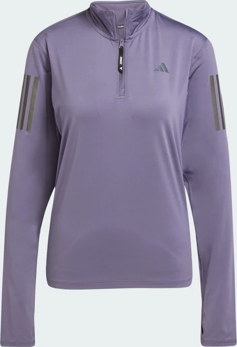 adidas Own The Run Half-Zip Laufshirt langarm preloved violet (Damen)