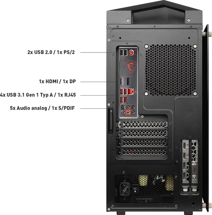 MSI Infinite X Plus 9SE-478AT, Core i9-9900K, 32GB RAM, 1TB SSD, 2TB HDD, GeForce RTX 2080 SUPER