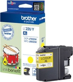 Brother Tinte LC22UY gelb