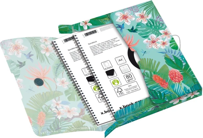 Herlitz easy orga to go Sammelbox, 40mm, A4, Ladylike Jungle