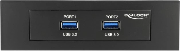 DeLOCK 3.5"/5.25" Frontpanel, 2x USB-A 3.0