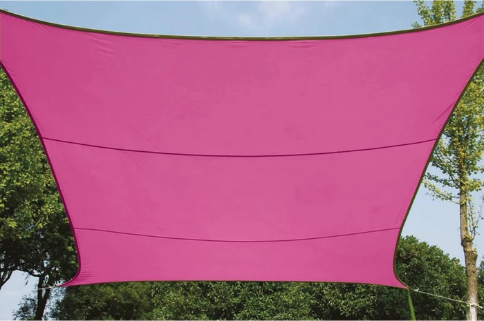 Perel Viereck Sonnensegel 200x300cm fuchsia