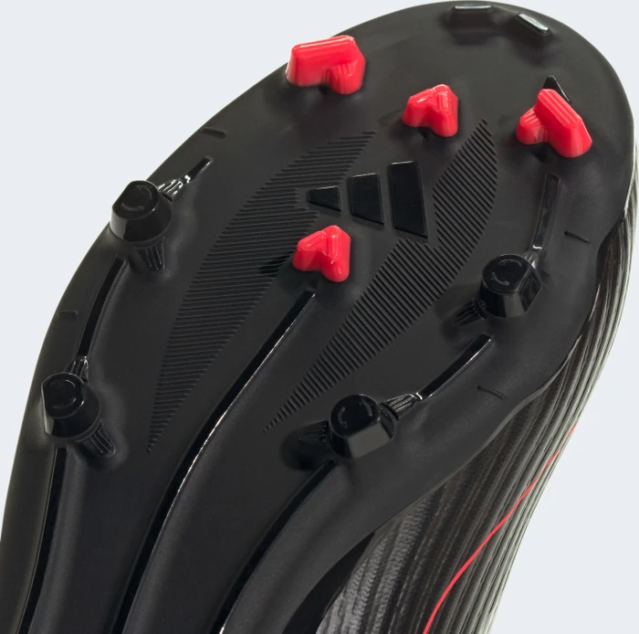 adidas F50 League FG/MG core black/iron metallic/lucid red (Junior)