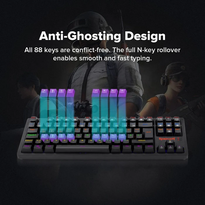 Redragon 2in1 Gamer Value Kit, Mechanical RGB Keyboard (Outemu Brown) + RGB Gaming Mouse, USB, DE
