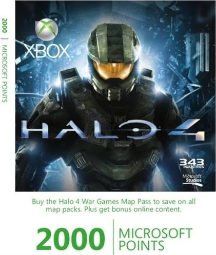Microsoft Xbox Live Points Card (Xbox One/Xbox 360)