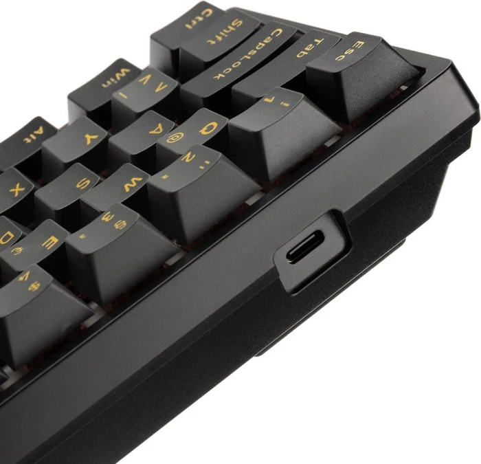 Akko 3068B Plus, Black & Gold, LEDs RGB, V3 Cream Yellow, USB/Bluetooth, DE