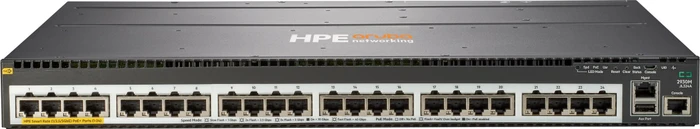 HPE Aruba 2930M Rackmount 5G Managed Stacking Switch, 24x RJ-45, 4x SFP, 1x Erweiterungsslot, 860W PoE+