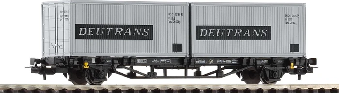 Piko - Spur H0 Güterwagen - Containertragwagen Lgs579 DR IV Deutrans