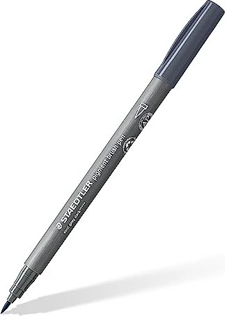 Staedtler pigment brush pen 371 kaltgrau dunkel, 10er-Pack