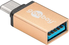 Wentronic Goobay gold, USB-C 3.1 [Stecker] auf USB-A 3.0 [Buchse] (56622)